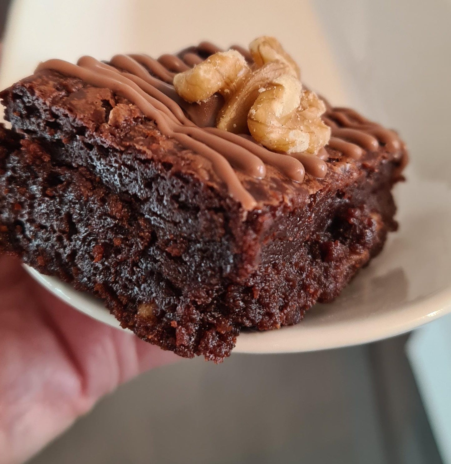 Fudgy brownies met walnoten