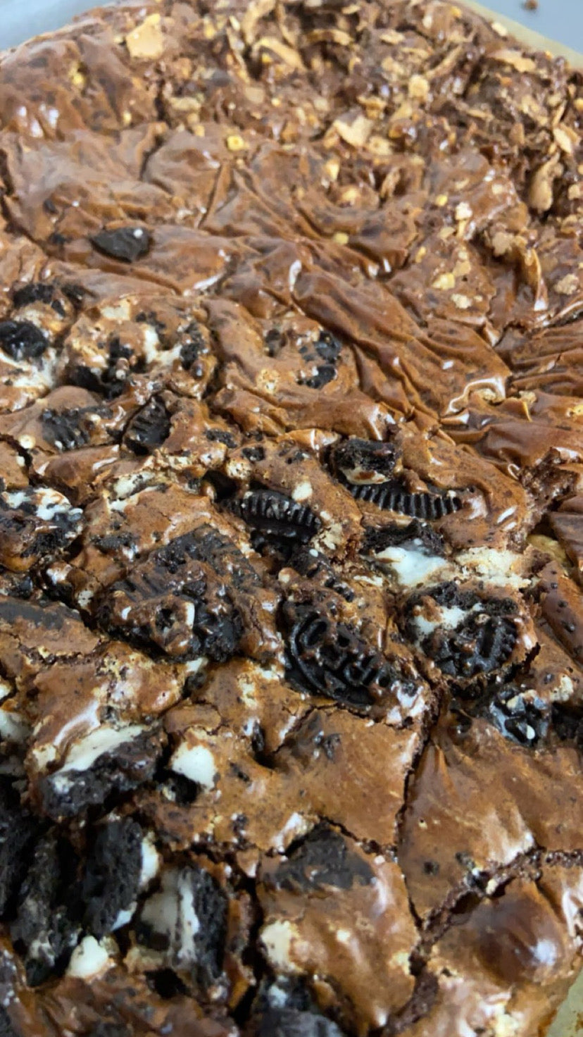 Fudgy oreo/ferrero rocher brownies