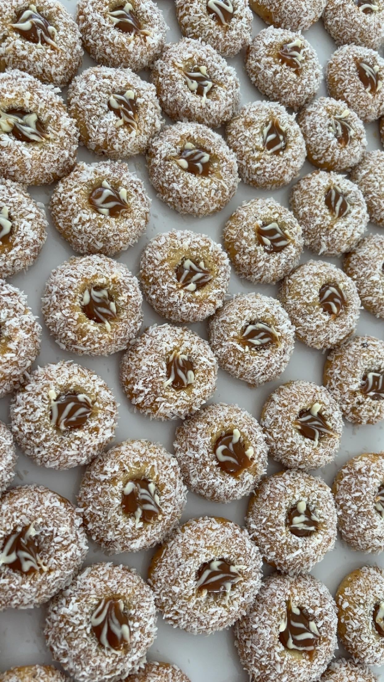 Amandel kokos caramel koekjes 30 stuks
