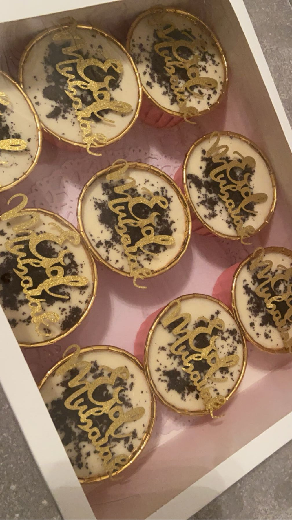 Eid mubarak 9x mini cheesecakes