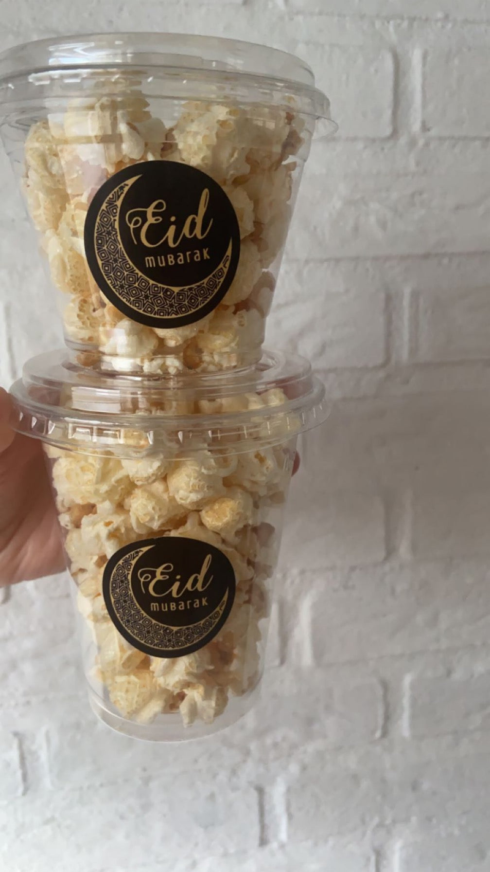 Eid mubarak popcorn bekers